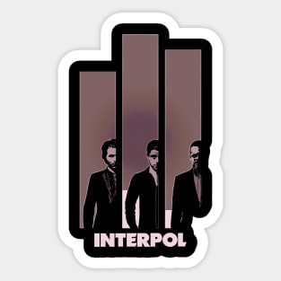 Interpol Red Design Sticker